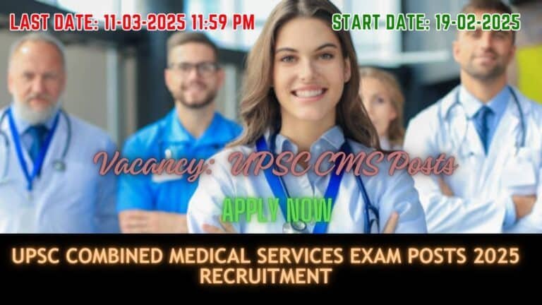 UPSC Combined Medical Services