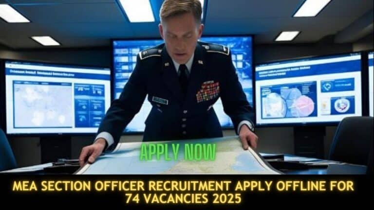MEA Section Officer Recruitment