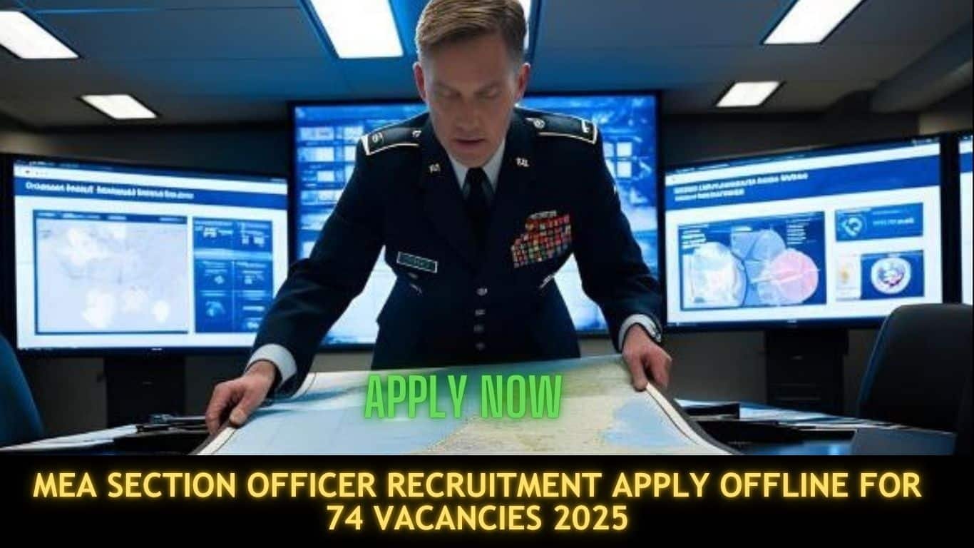 MEA Section Officer Recruitment