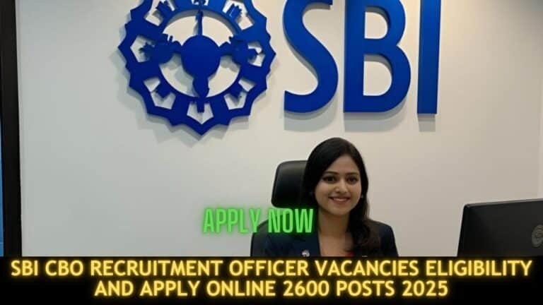 SBI CBO Recruitment Officer